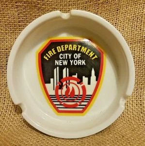 Posacenere vintage City Merchandise marca City of New York vigili del fuoco - Foto 1 di 7