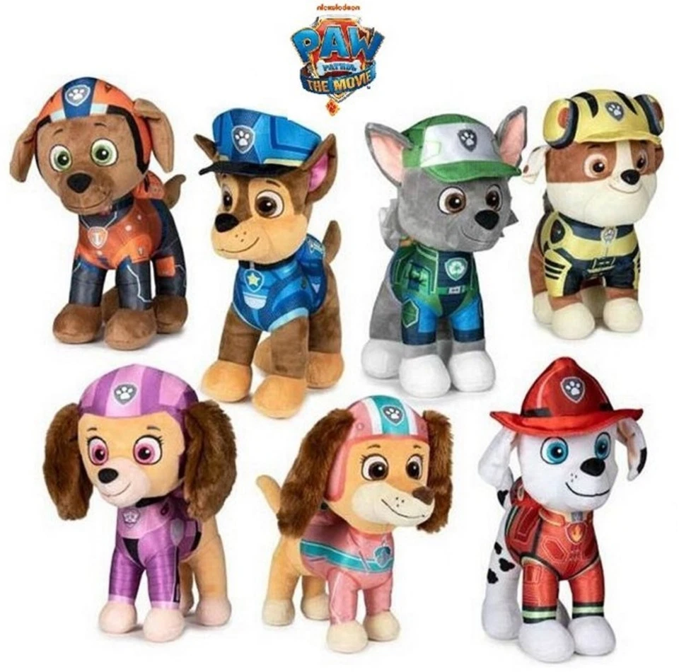 PAW Patrol Plüsch 28 cm Groß Marshall Liberty Skye Everest Chase Zuma Stofftier