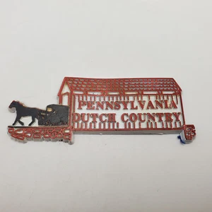 Vintage Pennsylvania Dutch Country Covered Bridge Fridge Magnet 3.3" x 1.25" - Picture 1 of 2