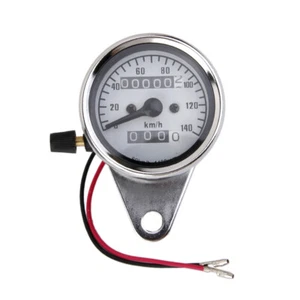 Universal Universal Dual Odometer Speedometer Gauge for Motorcycle 140 Km / H - Picture 1 of 7