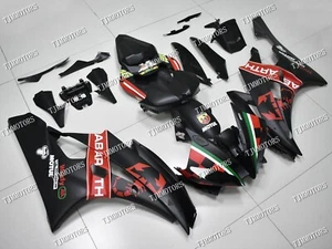 Fit for 2006 2007 YZF R6 Matt Black Red ABS Injection Bodywork Fairing Panel Kit - Picture 1 of 9