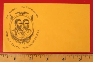 FABULOUS GENERAL ULYSSES S. GRANT FOR PRESIDENT ORIGINAL CAMPAIGN ENVELOPE RARE - Picture 1 of 2