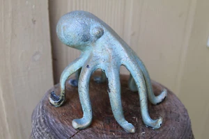 New Item! Cell Phone Holder Octopus Cast Iron with Bronzed Look Patina! N-45B - Picture 1 of 16