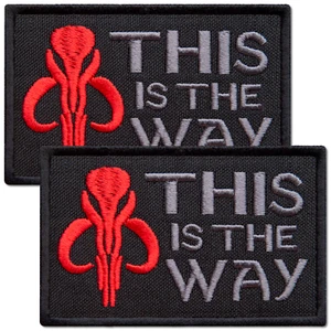 2Pcs "This is the Way" Patch – Embroidered Tactical Patches for Military - Picture 1 of 9