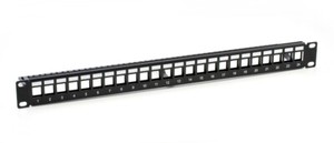 24 Port blank keystone patch panel