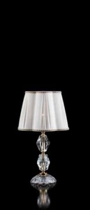 BRIGIDA LUMETTO IN CRISTALLO E VETRO TRASPARENTE CON FINITURA ORO 1 LUCE - Foto 1 di 1