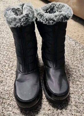 Botas de nieve Totes para mujer - negras talla 9 Foto 1 de 4