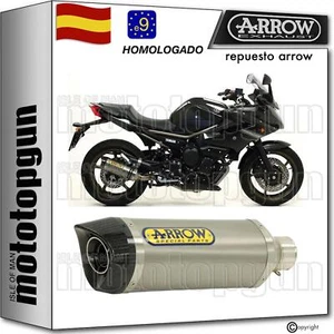 ARROW TUBO DE ESCAPE HOMOLOGADO THUNDER TITANIO C YAMAHA XJ6 DIVERSION 2011 11 - Imagen 1 de 3