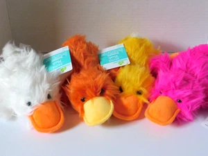 Ducks FOUR Stuffed Plush Animals about 8 inches each - Picture 1 of 8
