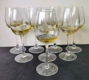 Mikasa Swirl Amber Wine Glasses, 10 Ounces, Set Of 8, - Picture 1 of 8