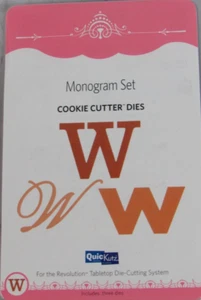 QuicKutz Monogramm "W" Set, Ausstecher Stanzformen, 3 Stanzen, CC-MONOGRAM-W01 - Bild 1 von 2