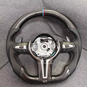 Volante de fibra de carbono apto para BMW F30 F31 F32 F33 F34 F36 F22 F23 M2 M3 M4 - Imagen 1 de 9