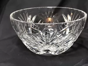 Vintage Brierley Crystal Fan Crisscross Pattern Bowl 4.5" wide x 2 3/8" high - Picture 1 of 8