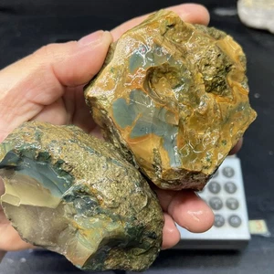 Cuadro de porcelana Blue Mountain de 1 lb 12 oz jaspe lapidario áspero para cabbing #44 - Imagen 1 de 19