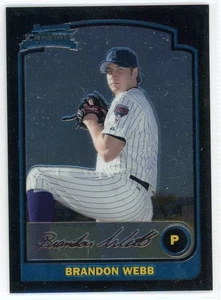 2003 Bowman Chrome #179 Brandon Webb RC Arizona Diamondbacks - Foto 1 di 2