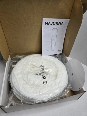 IKEA Majorna 403.236.68 Modern White Standing Floor Lamp Paper Lantern 55" - Image 1 of 4