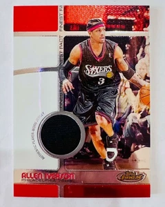 Allen Iverson 2005-06 Topps Finest Game Used Jersey Patch Card /1628 - Picture 1 of 1
