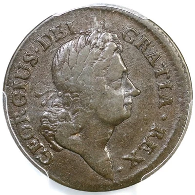 1723 M 2.7-Eb.3 PCGS VF 25 Rosa Americana Penny Colonial Coin - Image 1 of 3