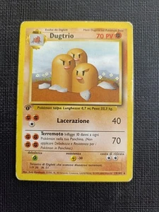Pokémon 19/102 Dugtrio PRIMA EDIZIONE Set Base Ita - Foto 1 di 3