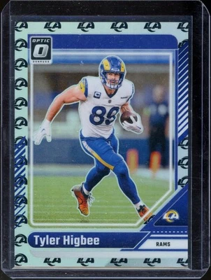 TYLER HIGBEE 2024 PANINI DONRUSS OPTIC TEAM LOGO /32 #117 RAMS VERY RARE - Image 1 of 2