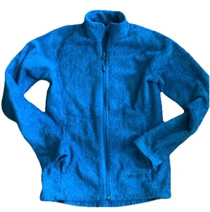 Chaqueta polar Marmot Polartec para mujer talla pequeña verde azulado aguamarina bolsillos con cremallera completa cálida - Imagen 1 de 6