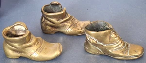 Vintage Small Solid Brass Boots - Picture 1 of 8
