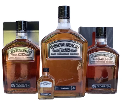 Jack Daniels GJ Set First "Tomb Stone" Series HUGE 1.75, 1 LIitre, 700Ml, 50Ml - image 1 of 4