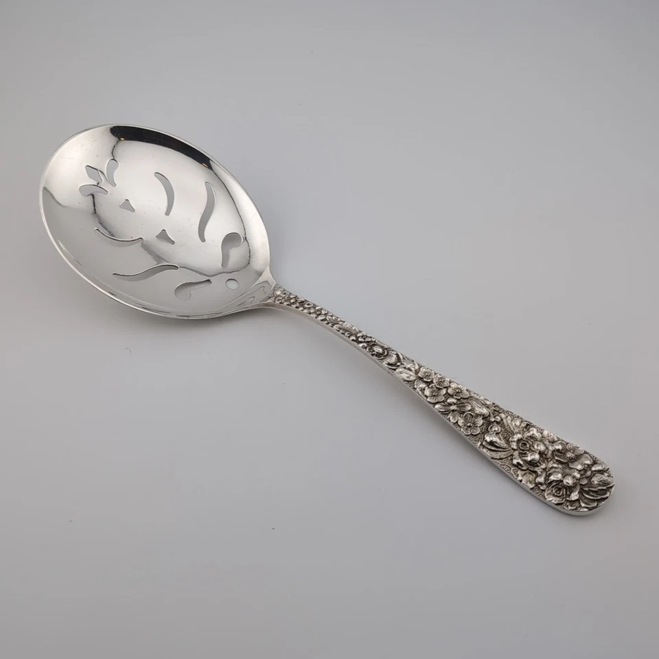 Servidor de guisantes Stieff Rose de plata esterlina - 8" - sin monograma Foto 1 de 3