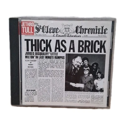 JETHRO TULL - Thick as a Brick - CD  1985 Chrysalis VK 41003 DIDX 401 - Image 1 of 3