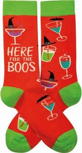 Primitives by Kathy Here For The Boos Autumn Holiday Unisex Sock - Picture 1 of 1