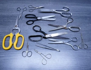 9x Scissors Brands Included Cutco, Wiss, Singer Etc. - Picture 1 of 20