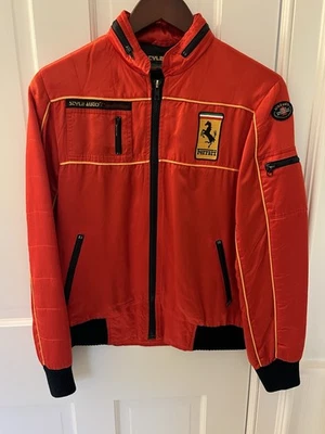 Ferrari Vintage Racing Jacket Men's Small Red Full Zip - Image 1 of 4