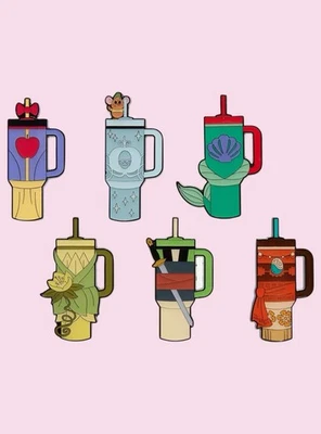 Prendedor Loungefly Disney Princesa Botella de Agua Caja Ciega Esmalte - Juego Completo 6 Foto 1 de 2