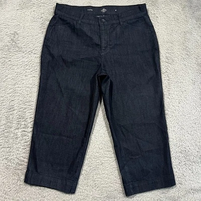 Pantalones capri para mujer St John's Bay 8 31x19 azul informal playa Foto 1 de 4