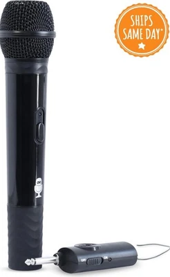 Микрофон беспроводной портативный Singing Machine (черный) - однонаправленный премиум-класса - Изображение 1 из 4