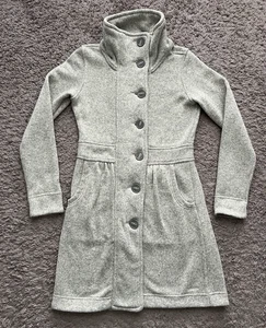 Patagonia Better Pullover Mantel Damen XS grau Knopfleiste Stehkragen Taschen - Bild 1 von 23