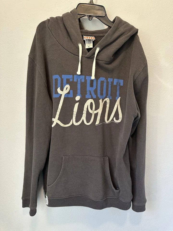 Sudadera con capucha para mujer JUNK FOOD gris Detroit Lions manga larga talla XL Foto 1 de 4