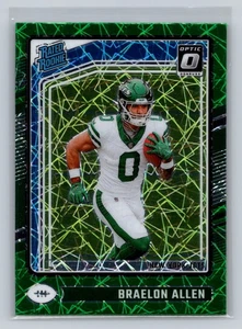 2024 Donruss Optic #211 Braelon Allen Green Velocity RC NFL New York Jets - Bild 1 von 2