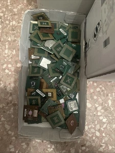 Lotto 2 Kg  Intel Black Fiber CPU some MMX for Scrap Gold Ricoveri - Imagen 1 de 7