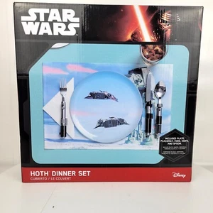 STAR WARS HOTH DINNER SET Disney ThinkGeek 5 Piece Set Snow Speeder AT-AT New - Picture 1 of 7