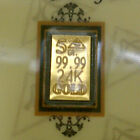 Gold Bar 24K Solid Bullion 5Grain 99.99 Fine Au With Certificate.