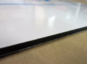Alu-Verbundplatte 4mm weiß Zuschnitt 404 x 320 mm, Deckschicht 0,3mm DIBOND® - Bild 1 von 3