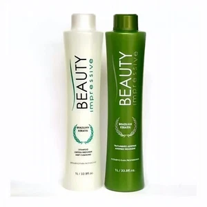 Kit Beauty Impressive Brazilian Keratin Shampoo + AntiFrizz Treatment - 2x1L - Picture 1 of 1