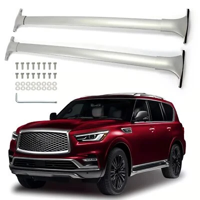 2PCS for Infiniti QX56 QX80 2011-2024 Roof Rack Rail Cross bar luggage carrier Foto 1 de 4