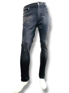 Mens Relaxed Fit Jeans – Heavyweight Blue Denim – Durable Workwear Pants - Picture 1 of 8