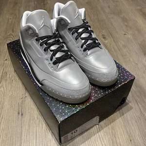 Nike Air Jordan 3 III 5LAB3 Reflective Silver 3M 631603-003 NWB DS Men’s 10 - Picture 1 of 12