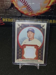 2023 TOPPS ALLEN & GINTER HYUN-JIN RYU RELIC #AGRB-HJR TORONTO BLUE JAYS - Picture 1 of 2