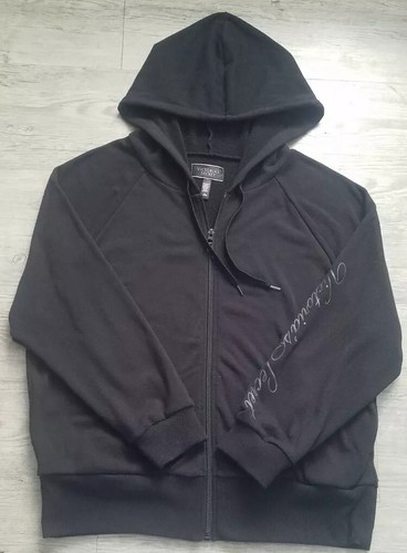 UNDERCOVER Felpa con cappuccio Victoria's Secret nera con logo e maniche taglia L