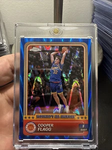 Cooper Flagg Azul RayWave REFRACTOR Topps Cromo McDonald's All-American #28 - Imagen 1 de 2