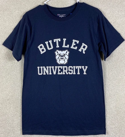 Butler Bulldogs Small T Shirt NCAA Champion Size Small Blue Short Sleeve Shirt Cover